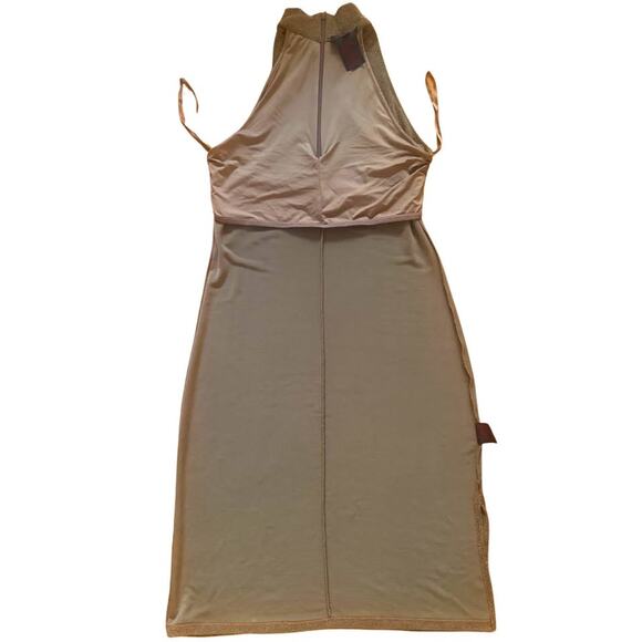 Ralph Lauren Metallic Halter Dress 
Size L fits M - Picture 5 of 8